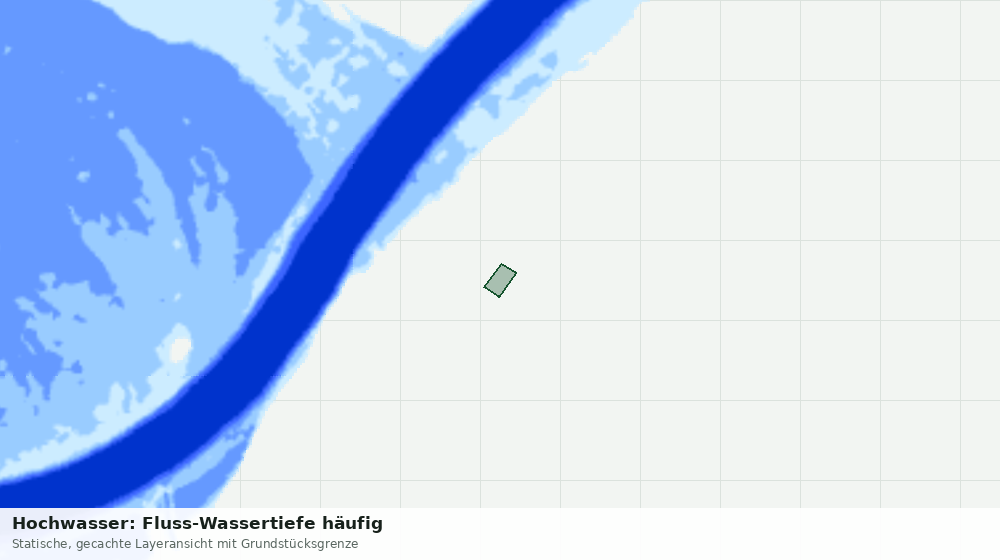 Statische Kartenansicht: Hochwasser: Fluss-Wassertiefe häufig