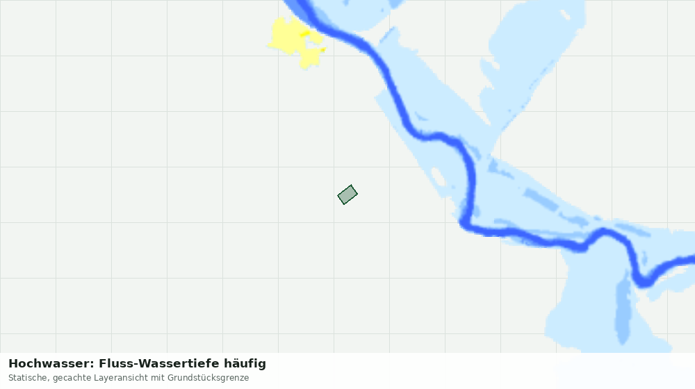 Statische Kartenansicht: Hochwasser: Fluss-Wassertiefe häufig