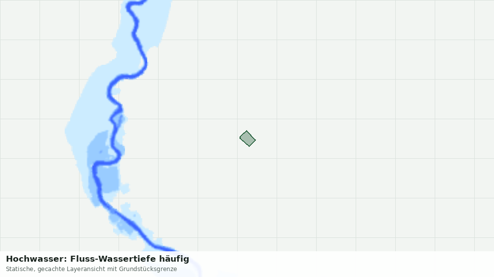 Statische Kartenansicht: Hochwasser: Fluss-Wassertiefe häufig