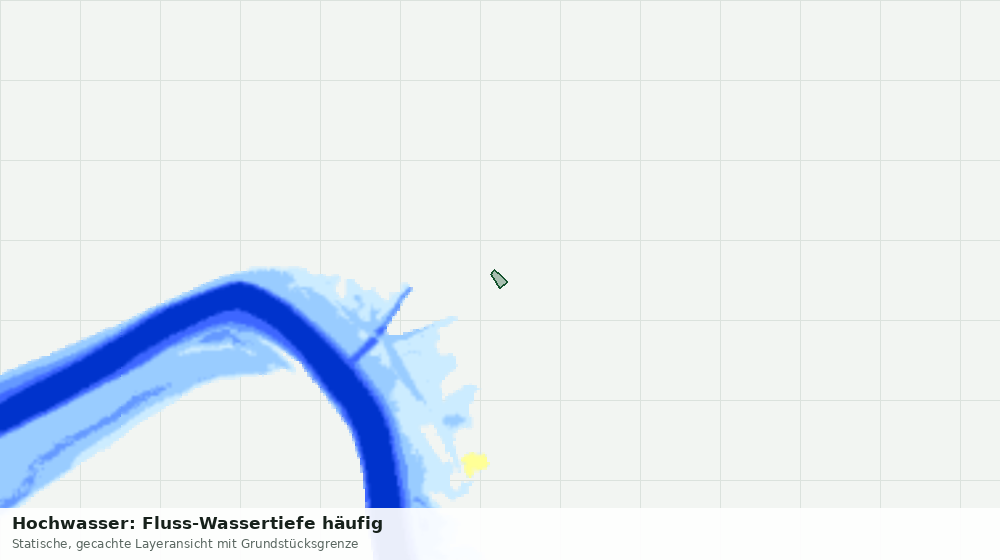 Statische Kartenansicht: Hochwasser: Fluss-Wassertiefe häufig