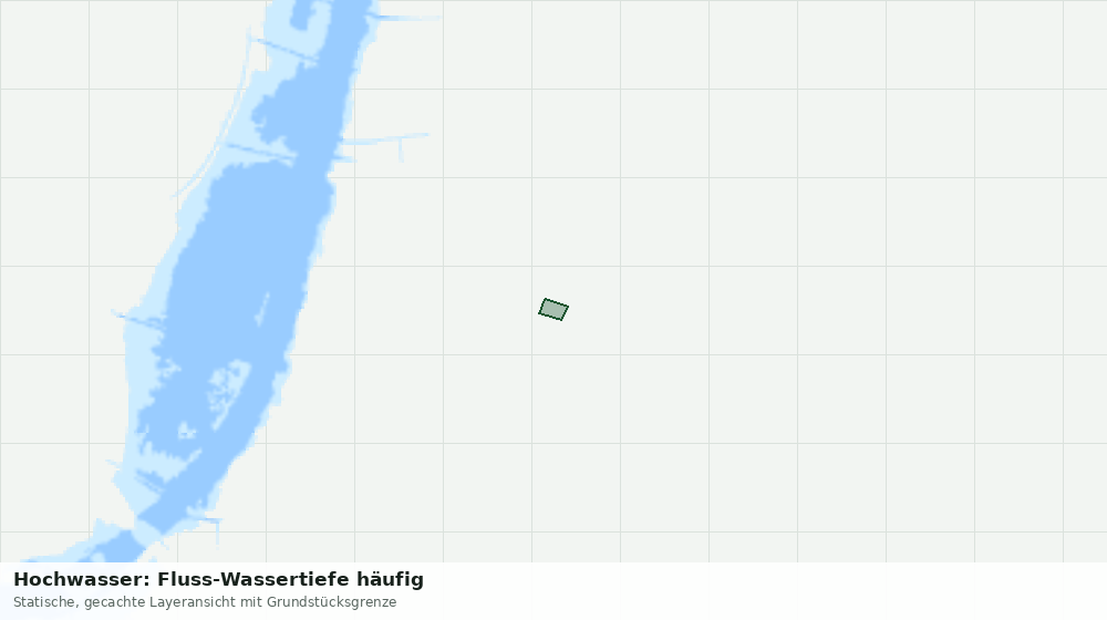 Statische Kartenansicht: Hochwasser: Fluss-Wassertiefe häufig