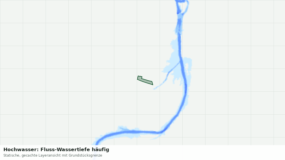 Statische Kartenansicht: Hochwasser: Fluss-Wassertiefe häufig