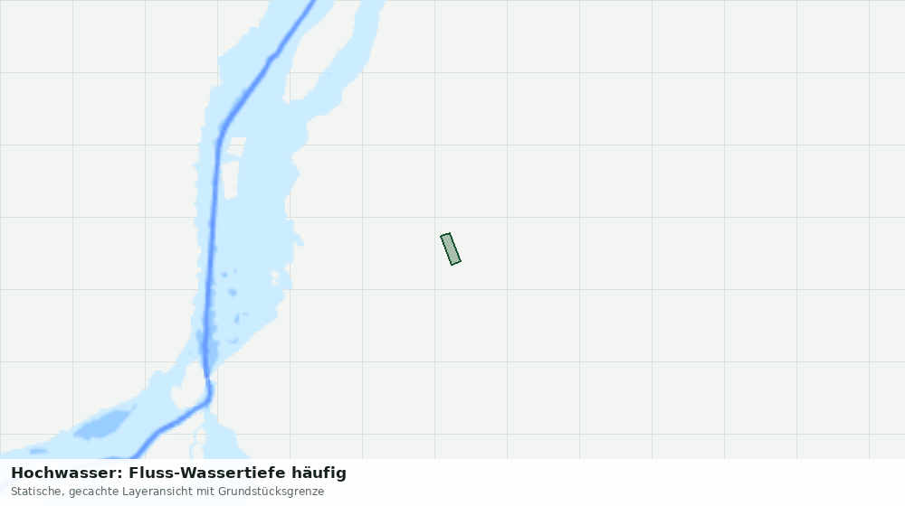 Statische Kartenansicht: Hochwasser: Fluss-Wassertiefe häufig