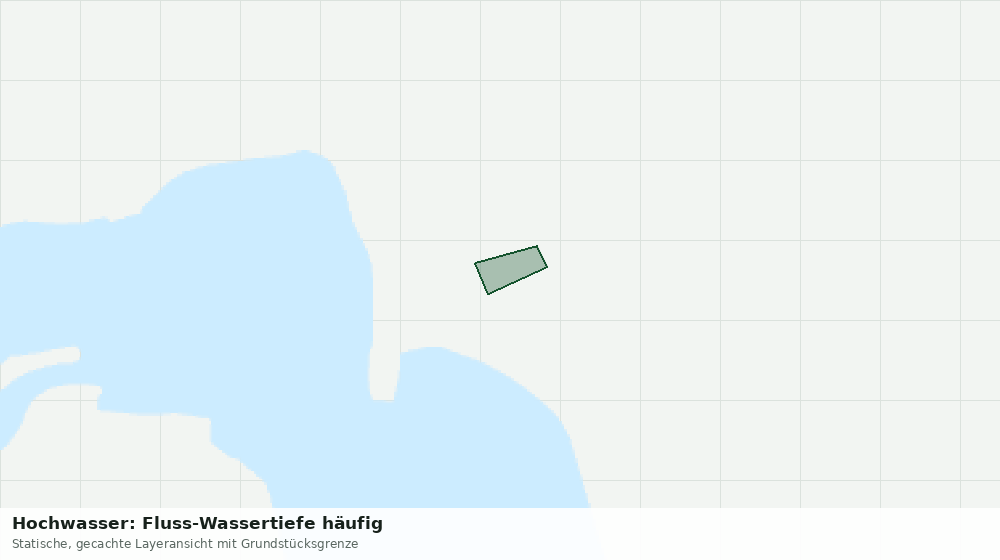 Statische Kartenansicht: Hochwasser: Fluss-Wassertiefe häufig