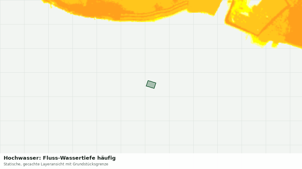 Statische Kartenansicht: Hochwasser: Fluss-Wassertiefe häufig