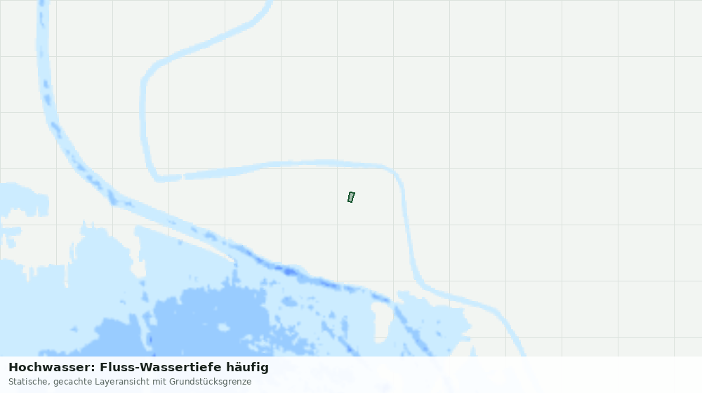 Statische Kartenansicht: Hochwasser: Fluss-Wassertiefe häufig