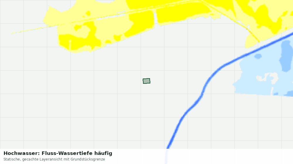 Statische Kartenansicht: Hochwasser: Fluss-Wassertiefe häufig