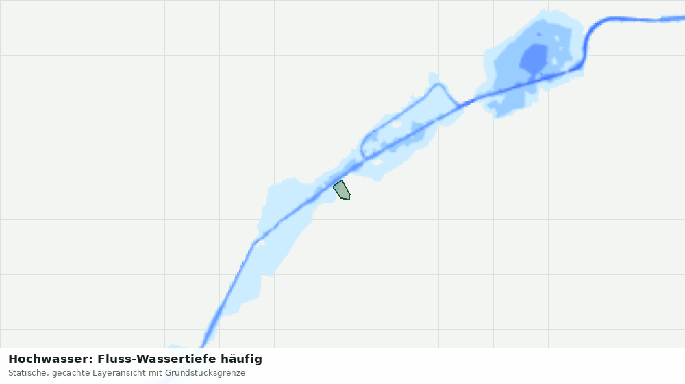 Statische Kartenansicht: Hochwasser: Fluss-Wassertiefe häufig