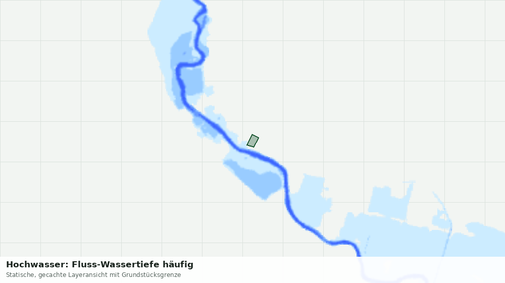 Statische Kartenansicht: Hochwasser: Fluss-Wassertiefe häufig