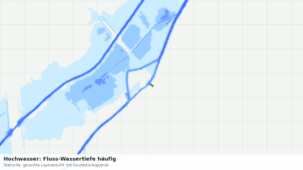Statische Kartenansicht: Hochwasser: Fluss-Wassertiefe häufig