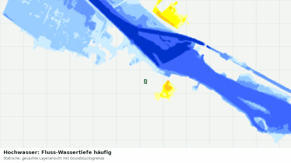 Statische Kartenansicht: Hochwasser: Fluss-Wassertiefe häufig
