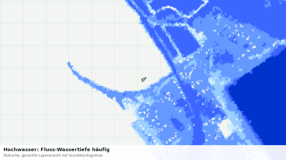 Statische Kartenansicht: Hochwasser: Fluss-Wassertiefe häufig