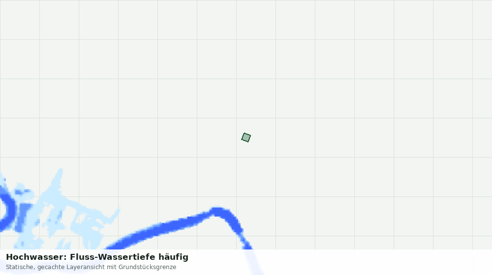 Statische Kartenansicht: Hochwasser: Fluss-Wassertiefe häufig