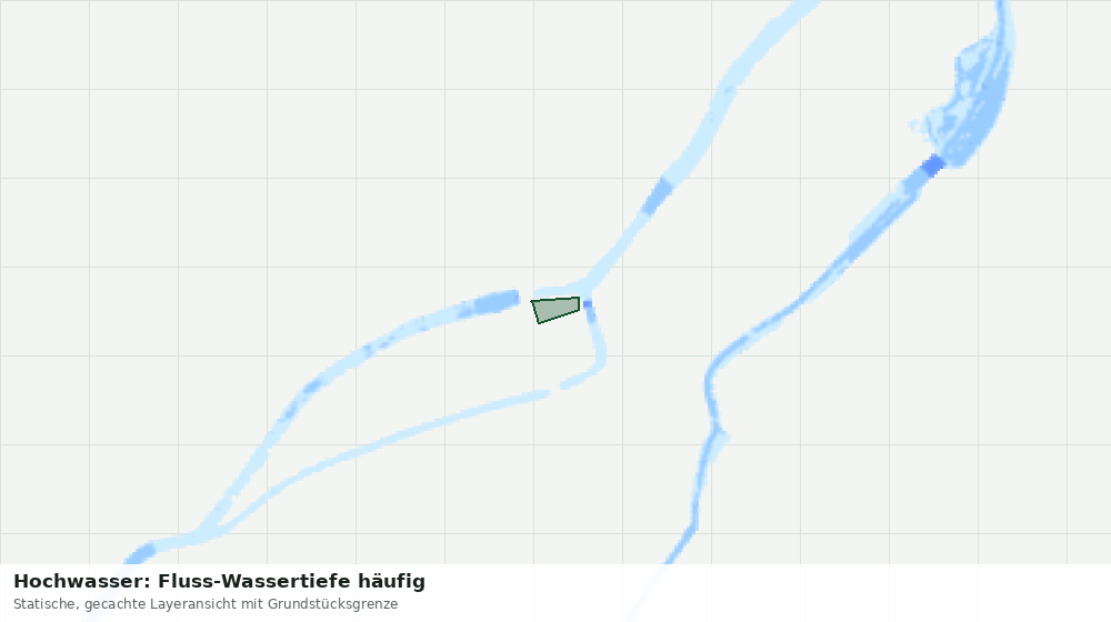 Statische Kartenansicht: Hochwasser: Fluss-Wassertiefe häufig