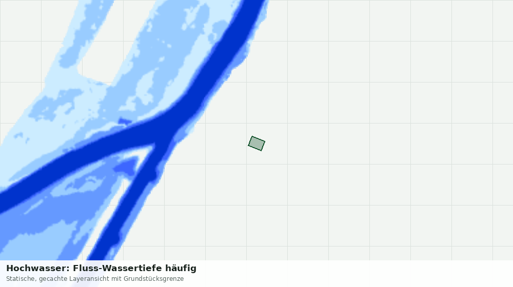 Statische Kartenansicht: Hochwasser: Fluss-Wassertiefe häufig