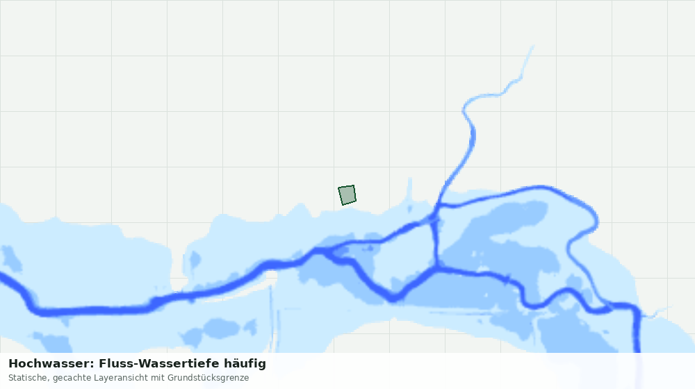 Statische Kartenansicht: Hochwasser: Fluss-Wassertiefe häufig