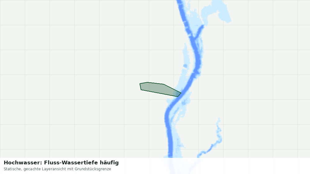 Statische Kartenansicht: Hochwasser: Fluss-Wassertiefe häufig