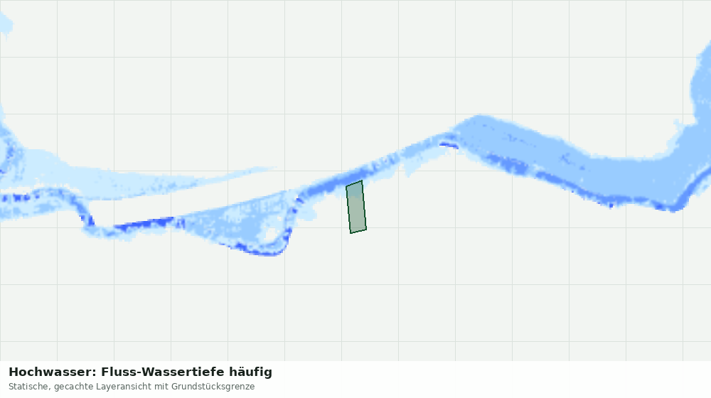 Statische Kartenansicht: Hochwasser: Fluss-Wassertiefe häufig