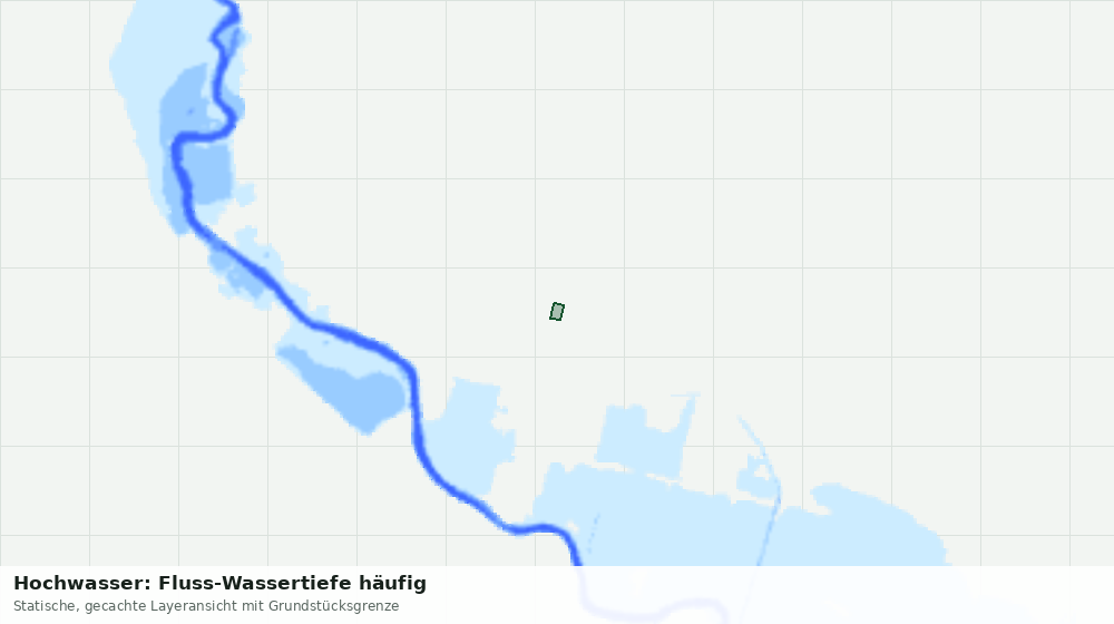 Statische Kartenansicht: Hochwasser: Fluss-Wassertiefe häufig