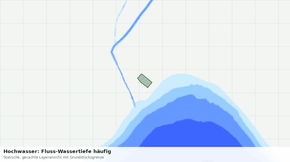 Statische Kartenansicht: Hochwasser: Fluss-Wassertiefe häufig