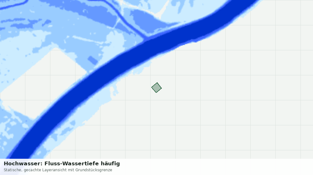 Statische Kartenansicht: Hochwasser: Fluss-Wassertiefe häufig