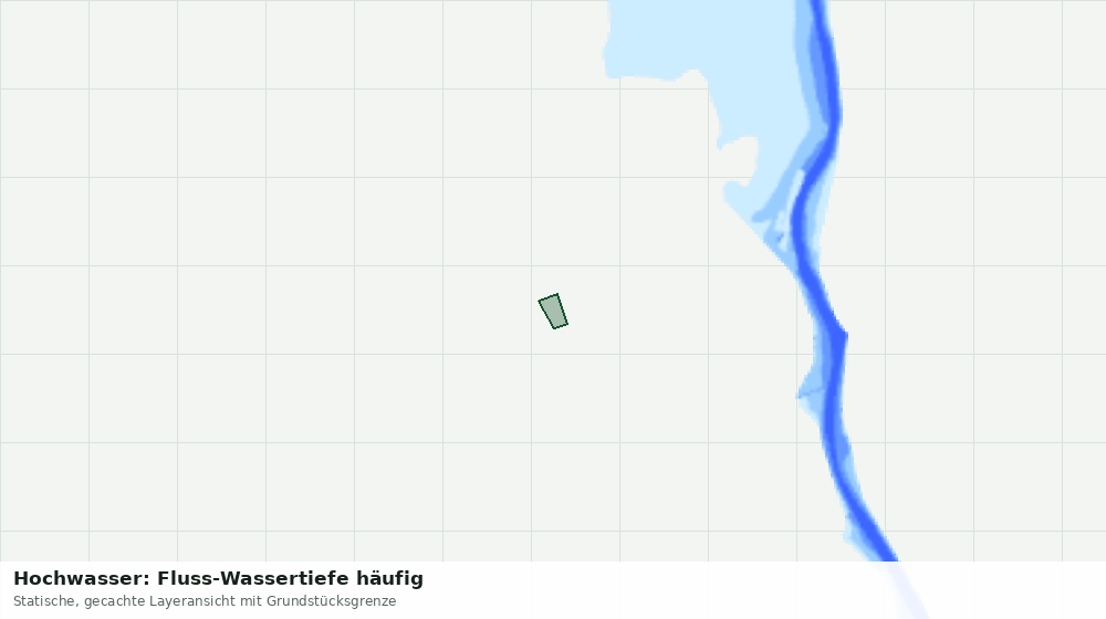 Statische Kartenansicht: Hochwasser: Fluss-Wassertiefe häufig