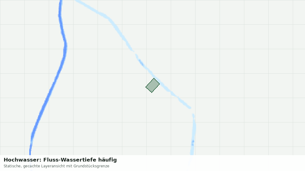 Statische Kartenansicht: Hochwasser: Fluss-Wassertiefe häufig