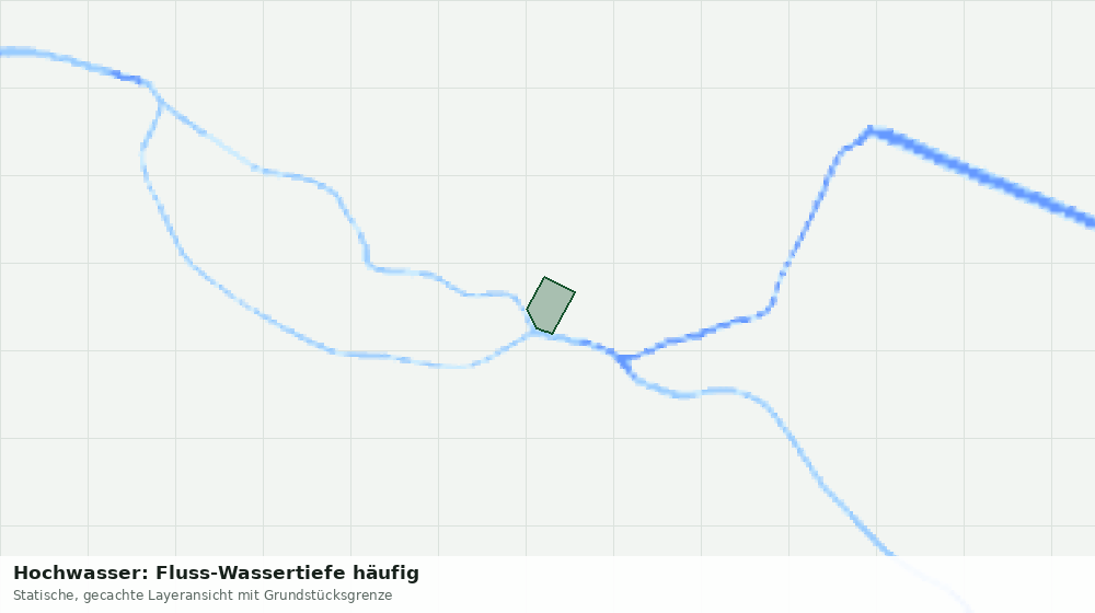 Statische Kartenansicht: Hochwasser: Fluss-Wassertiefe häufig