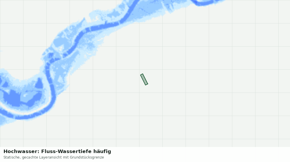 Statische Kartenansicht: Hochwasser: Fluss-Wassertiefe häufig