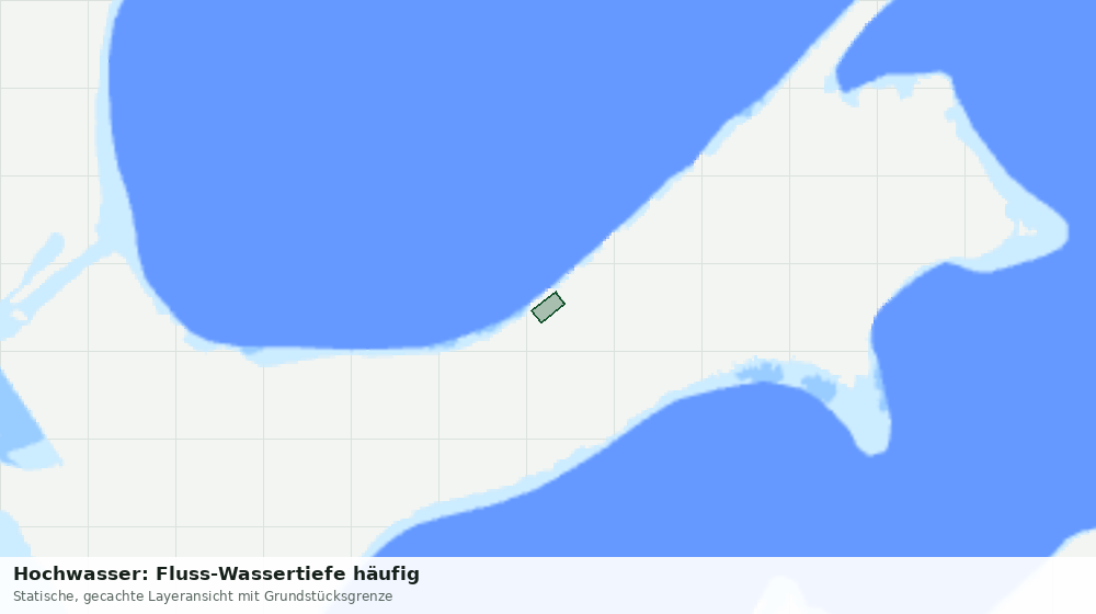 Statische Kartenansicht: Hochwasser: Fluss-Wassertiefe häufig