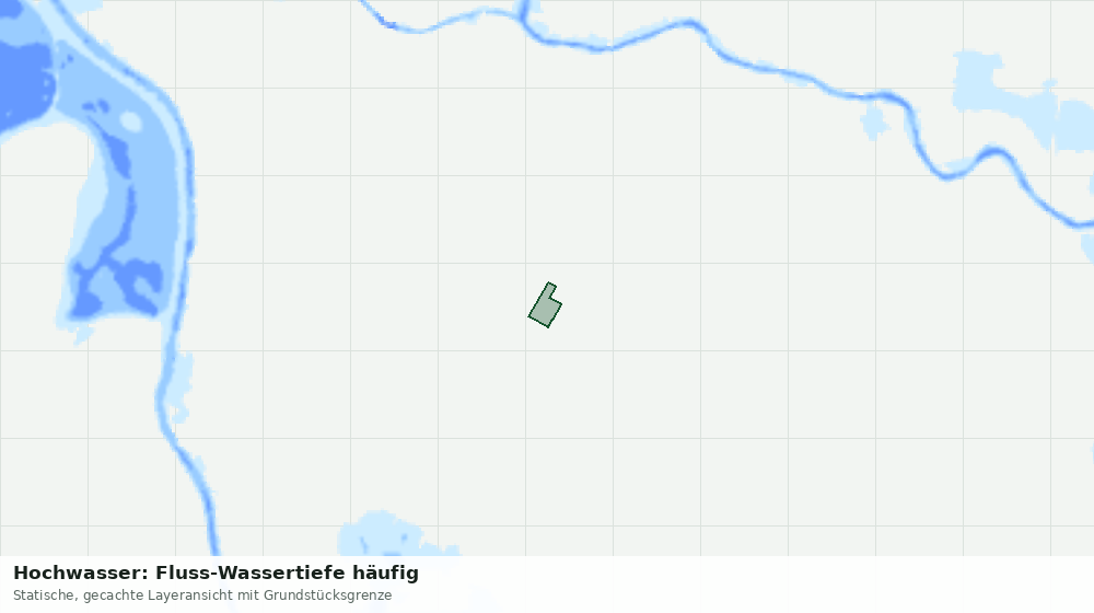 Statische Kartenansicht: Hochwasser: Fluss-Wassertiefe häufig