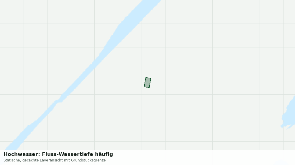 Statische Kartenansicht: Hochwasser: Fluss-Wassertiefe häufig