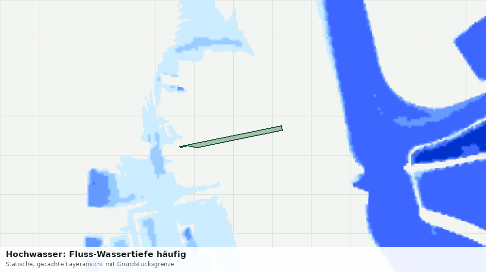 Statische Kartenansicht: Hochwasser: Fluss-Wassertiefe häufig
