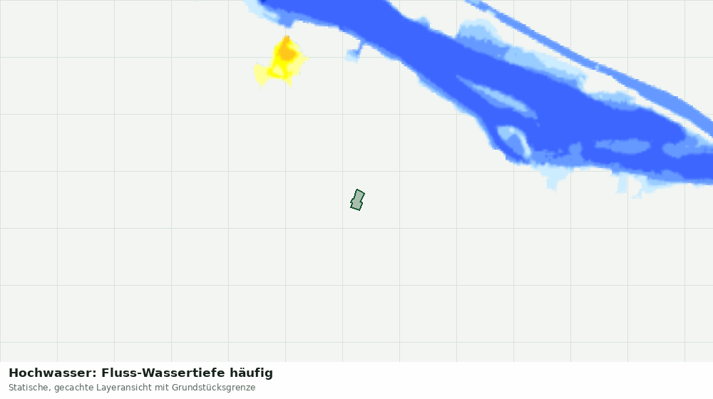 Statische Kartenansicht: Hochwasser: Fluss-Wassertiefe häufig