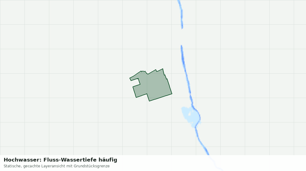 Statische Kartenansicht: Hochwasser: Fluss-Wassertiefe häufig