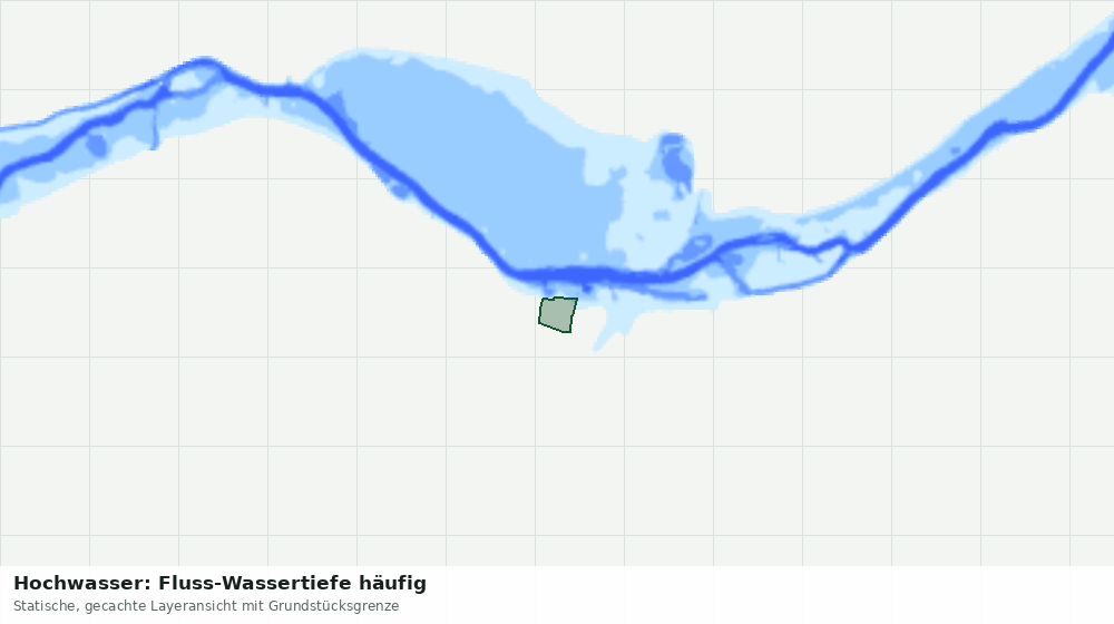 Statische Kartenansicht: Hochwasser: Fluss-Wassertiefe häufig