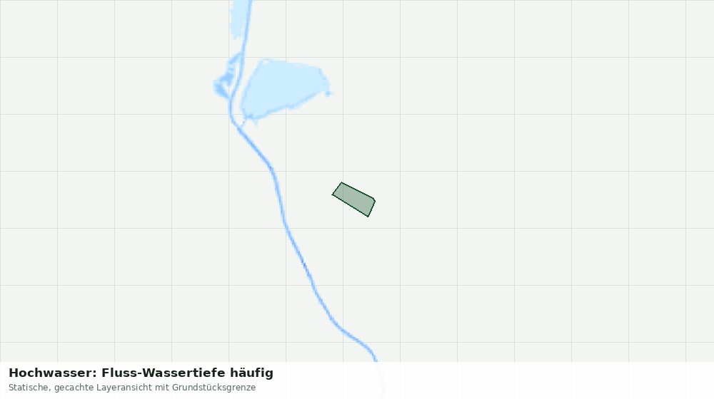 Statische Kartenansicht: Hochwasser: Fluss-Wassertiefe häufig