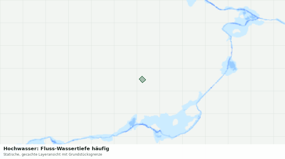 Statische Kartenansicht: Hochwasser: Fluss-Wassertiefe häufig
