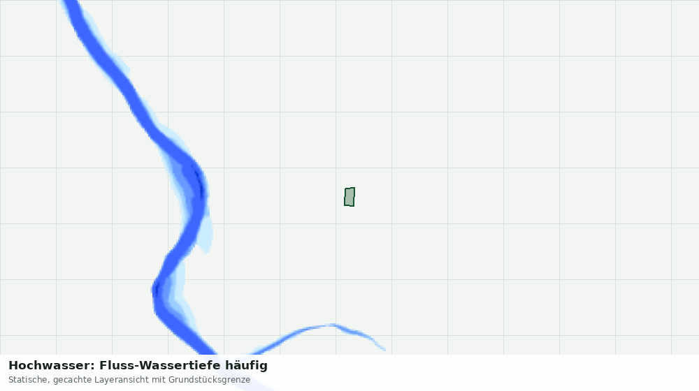 Statische Kartenansicht: Hochwasser: Fluss-Wassertiefe häufig