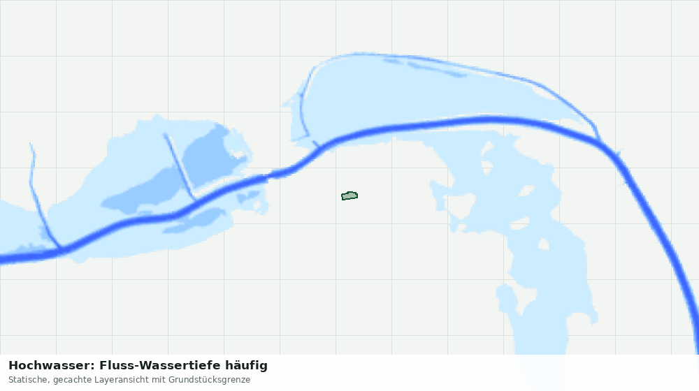 Statische Kartenansicht: Hochwasser: Fluss-Wassertiefe häufig