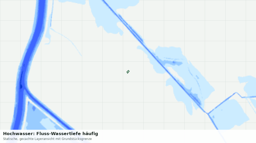Statische Kartenansicht: Hochwasser: Fluss-Wassertiefe häufig