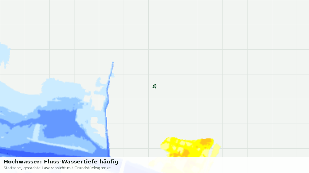 Statische Kartenansicht: Hochwasser: Fluss-Wassertiefe häufig
