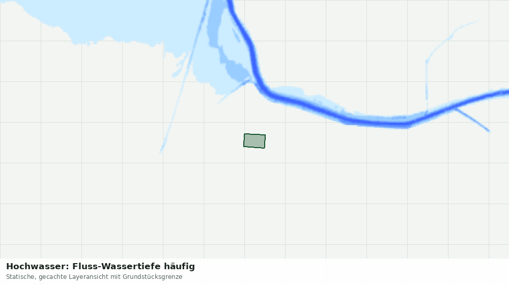 Statische Kartenansicht: Hochwasser: Fluss-Wassertiefe häufig