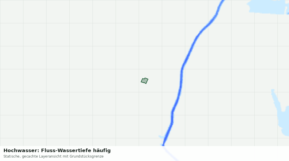 Statische Kartenansicht: Hochwasser: Fluss-Wassertiefe häufig