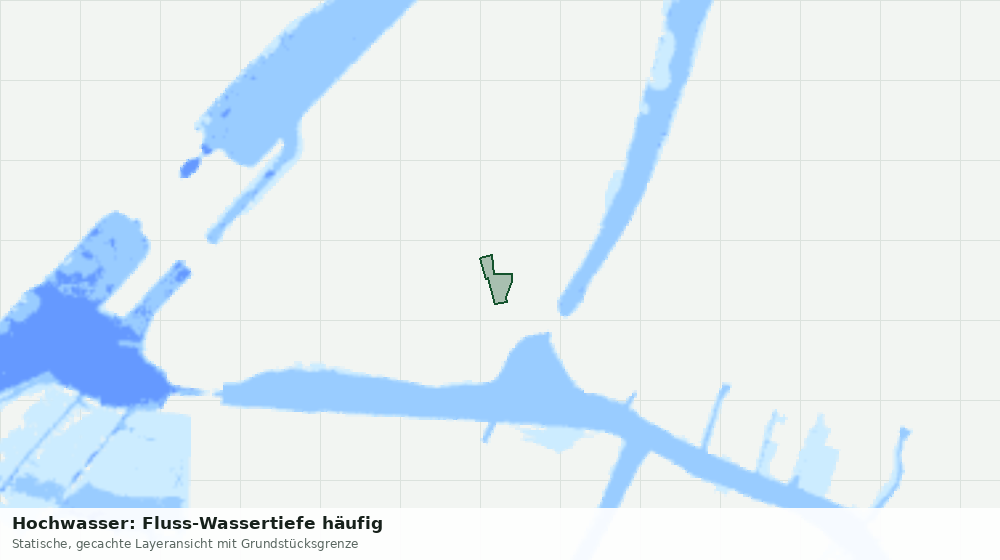 Statische Kartenansicht: Hochwasser: Fluss-Wassertiefe häufig