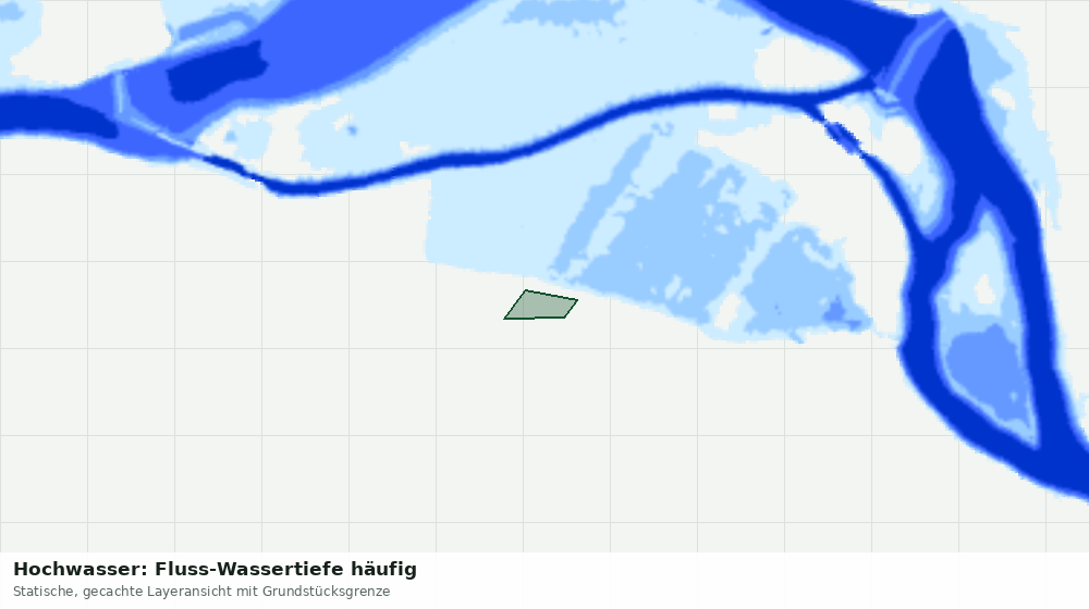 Statische Kartenansicht: Hochwasser: Fluss-Wassertiefe häufig