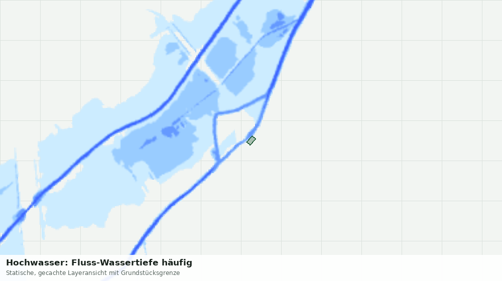 Statische Kartenansicht: Hochwasser: Fluss-Wassertiefe häufig