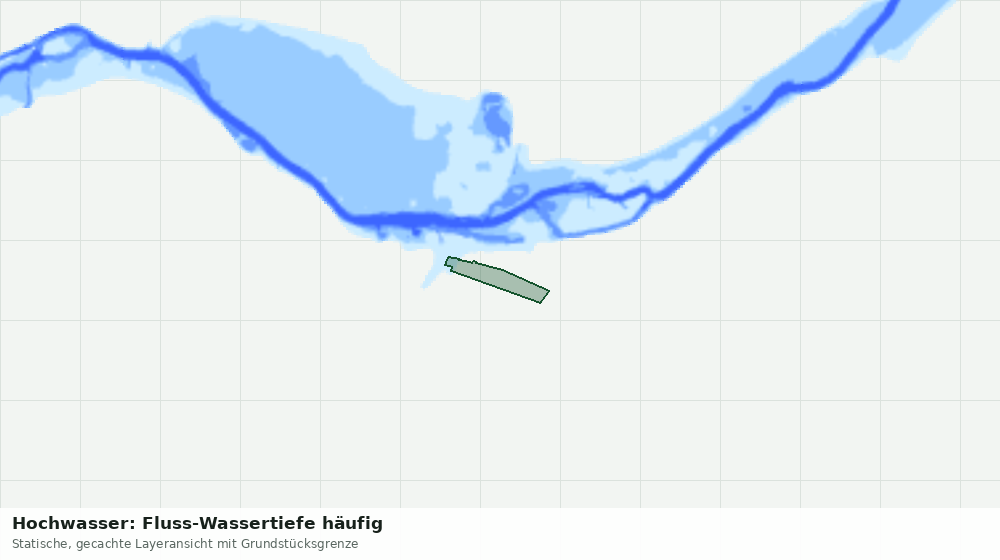 Statische Kartenansicht: Hochwasser: Fluss-Wassertiefe häufig