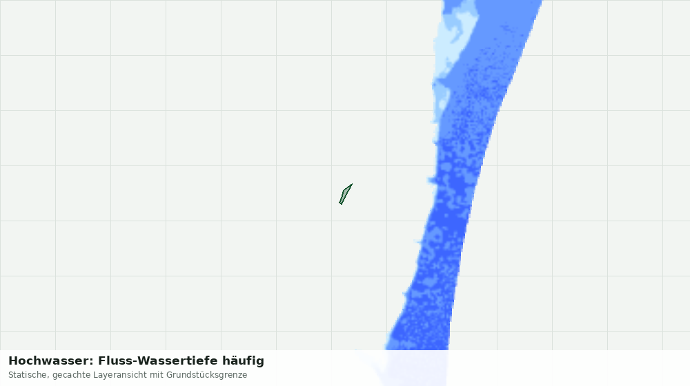Statische Kartenansicht: Hochwasser: Fluss-Wassertiefe häufig