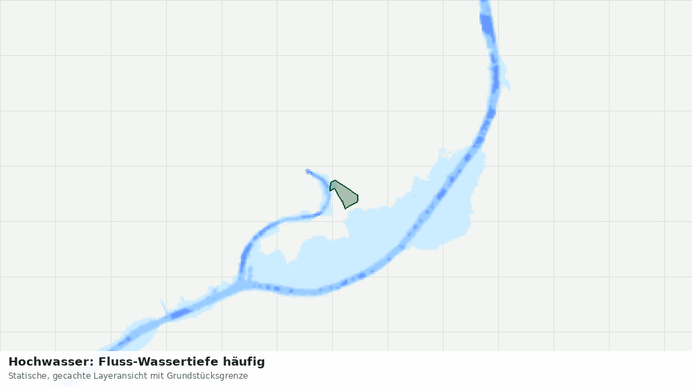 Statische Kartenansicht: Hochwasser: Fluss-Wassertiefe häufig